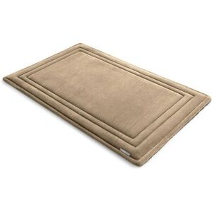 MICRODRY SoftLux Framed Memory Foam Bath Mat/Runner with Skid Resistant Base